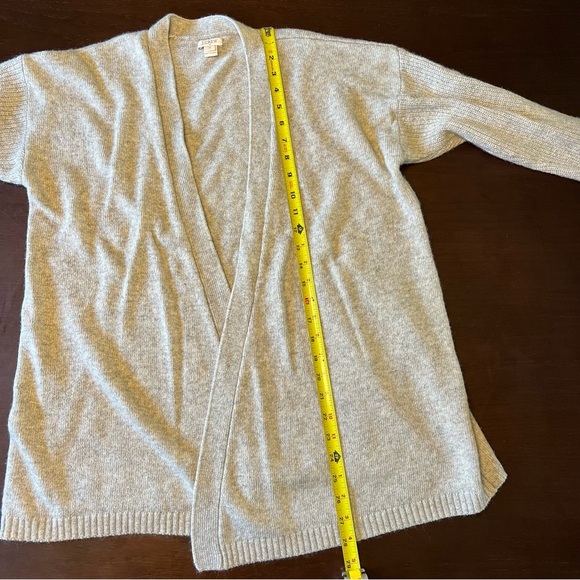 J Crew women’s gray wool blend open front cardigan. Size XL. - Picture 5 of 7